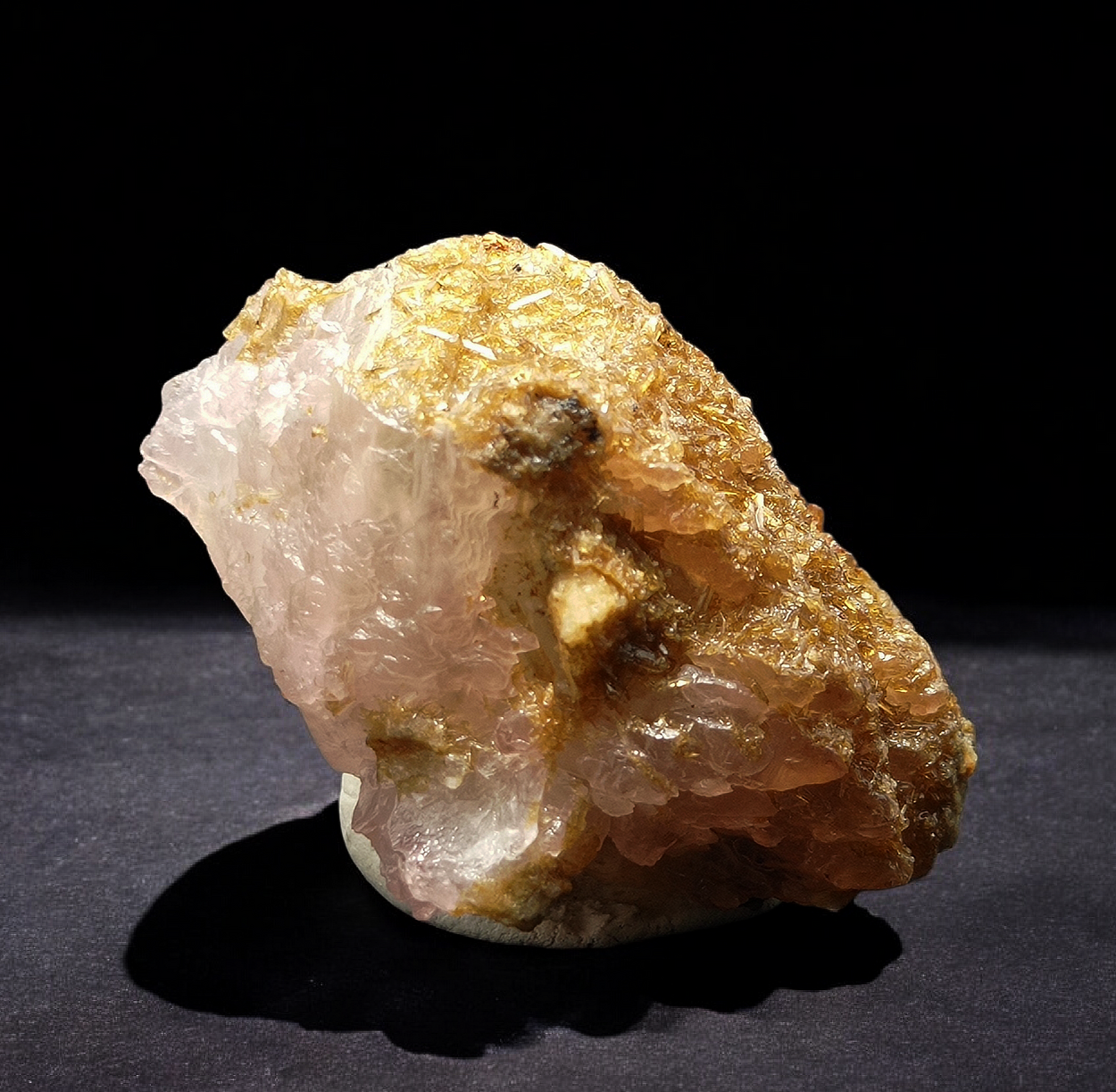 Rose Quartz With Childrenite