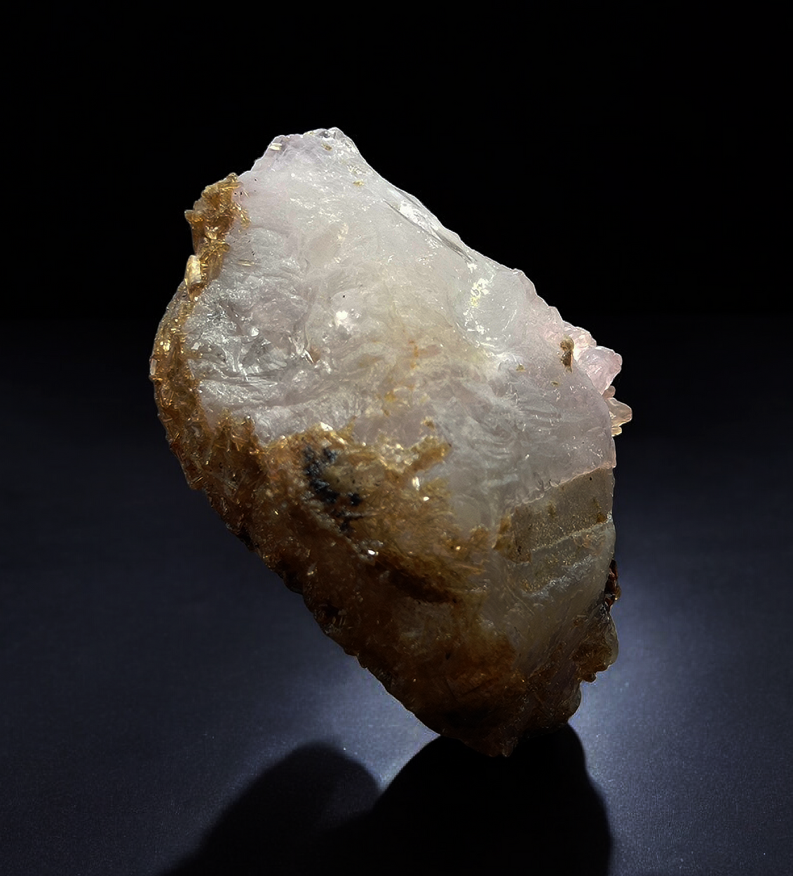 Rose Quartz With Childrenite