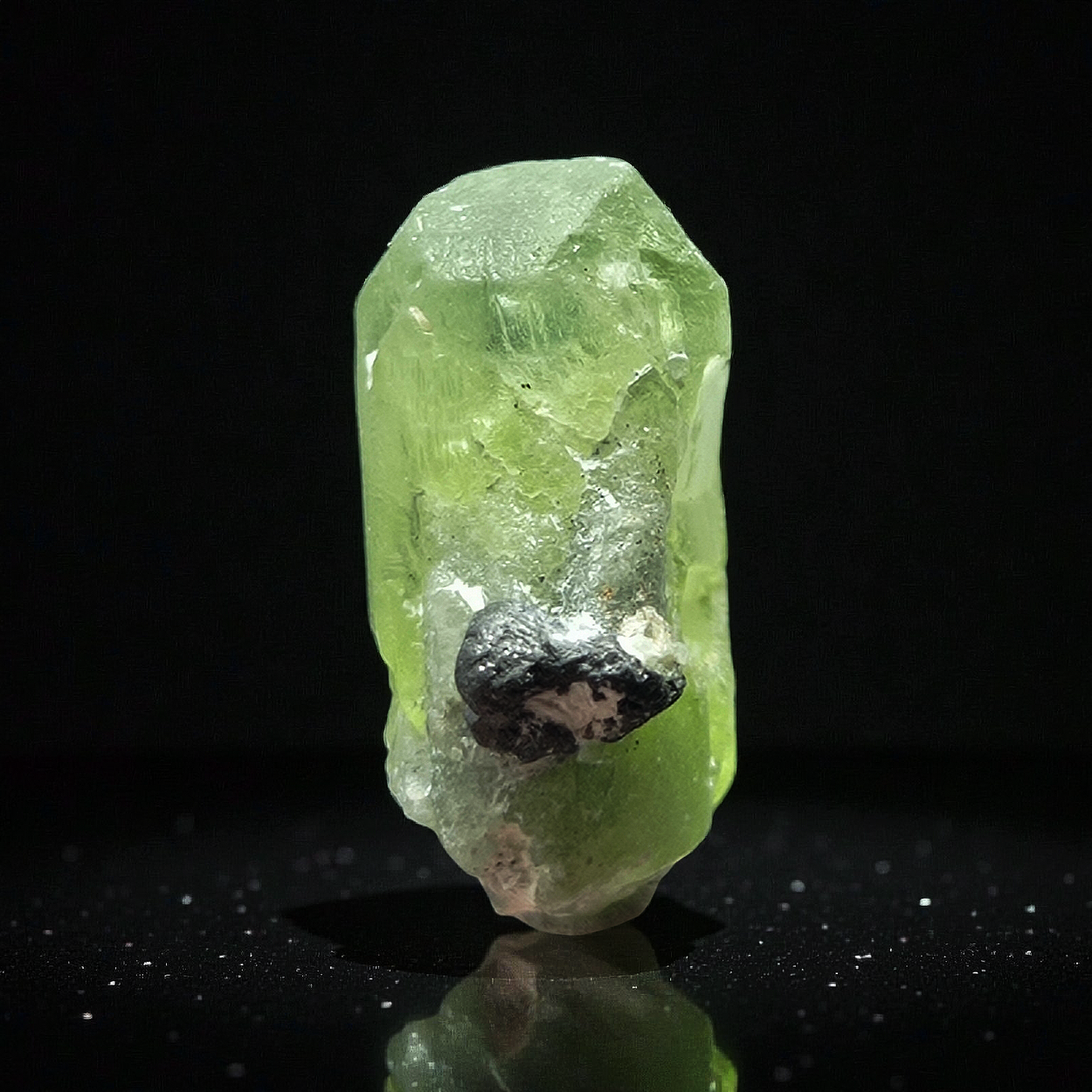 Peridot With Magnetite