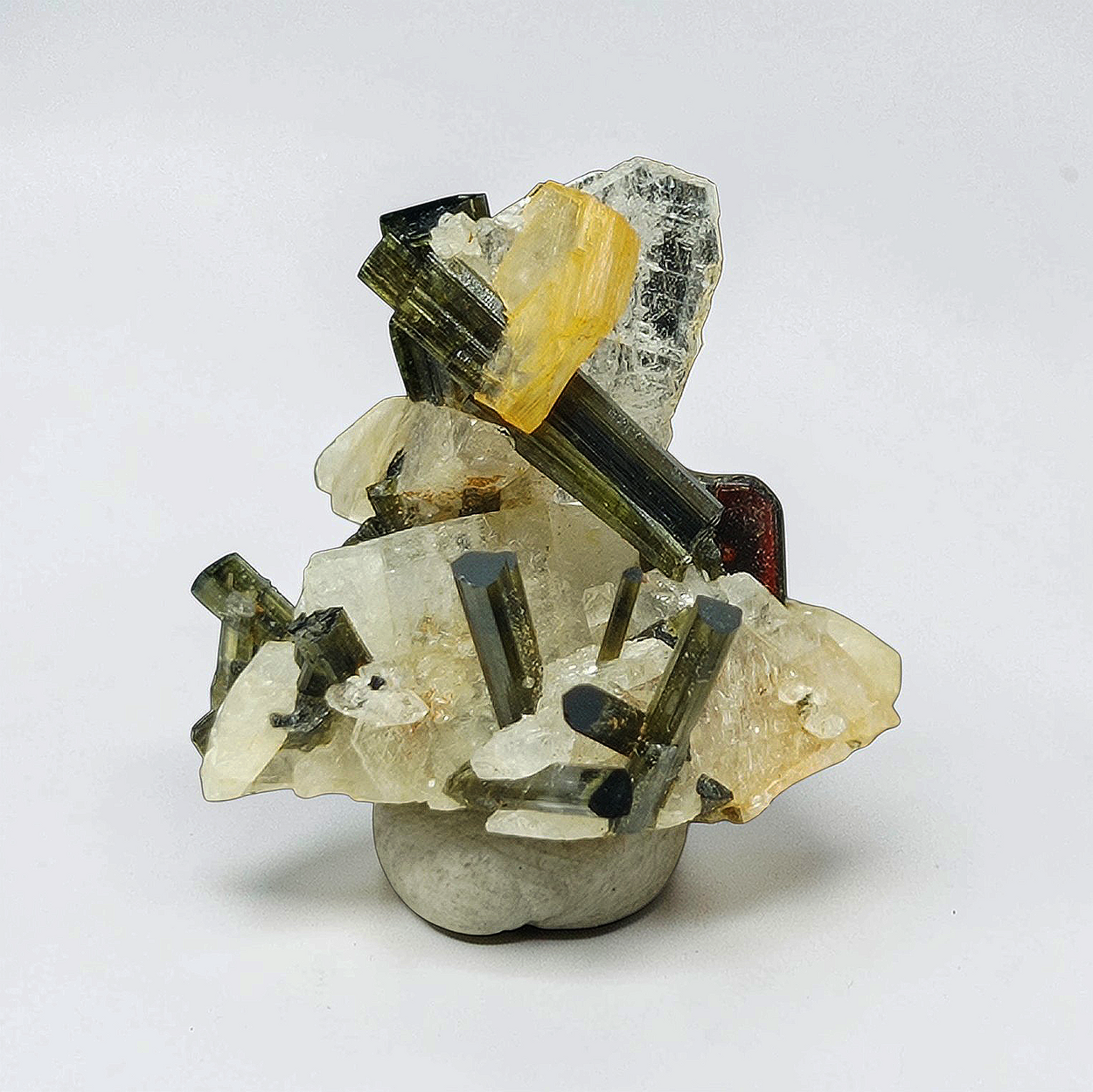 Columbite-(Mn) & Tourmaline With Cleavelandite