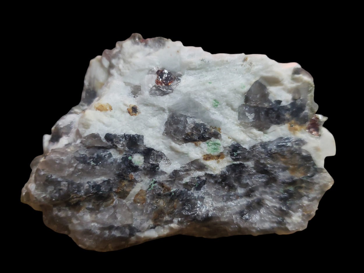 Torbernite With Garnet