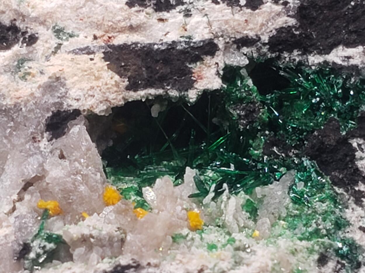 Kasolite With Malachite