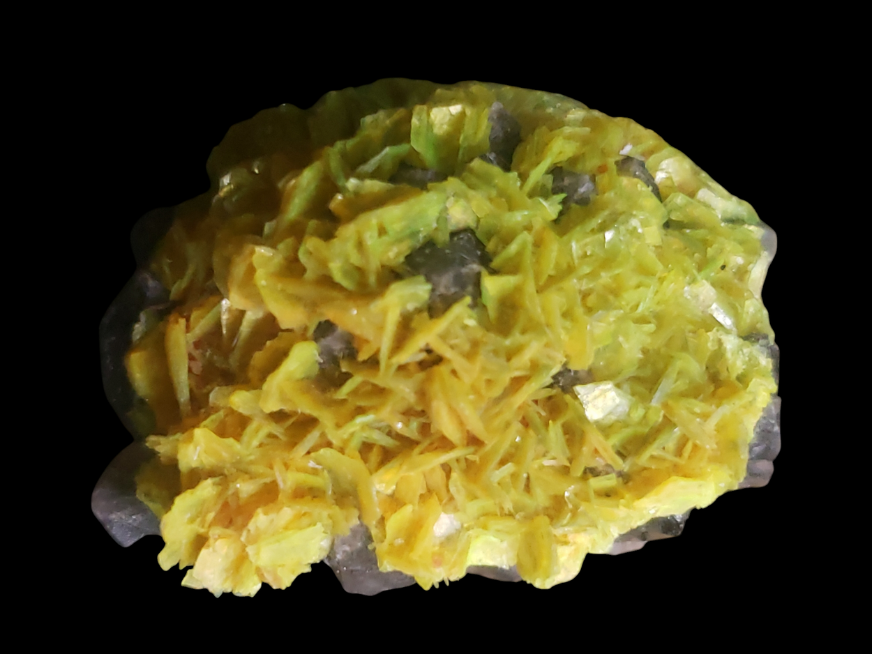 Autunite On Quartz