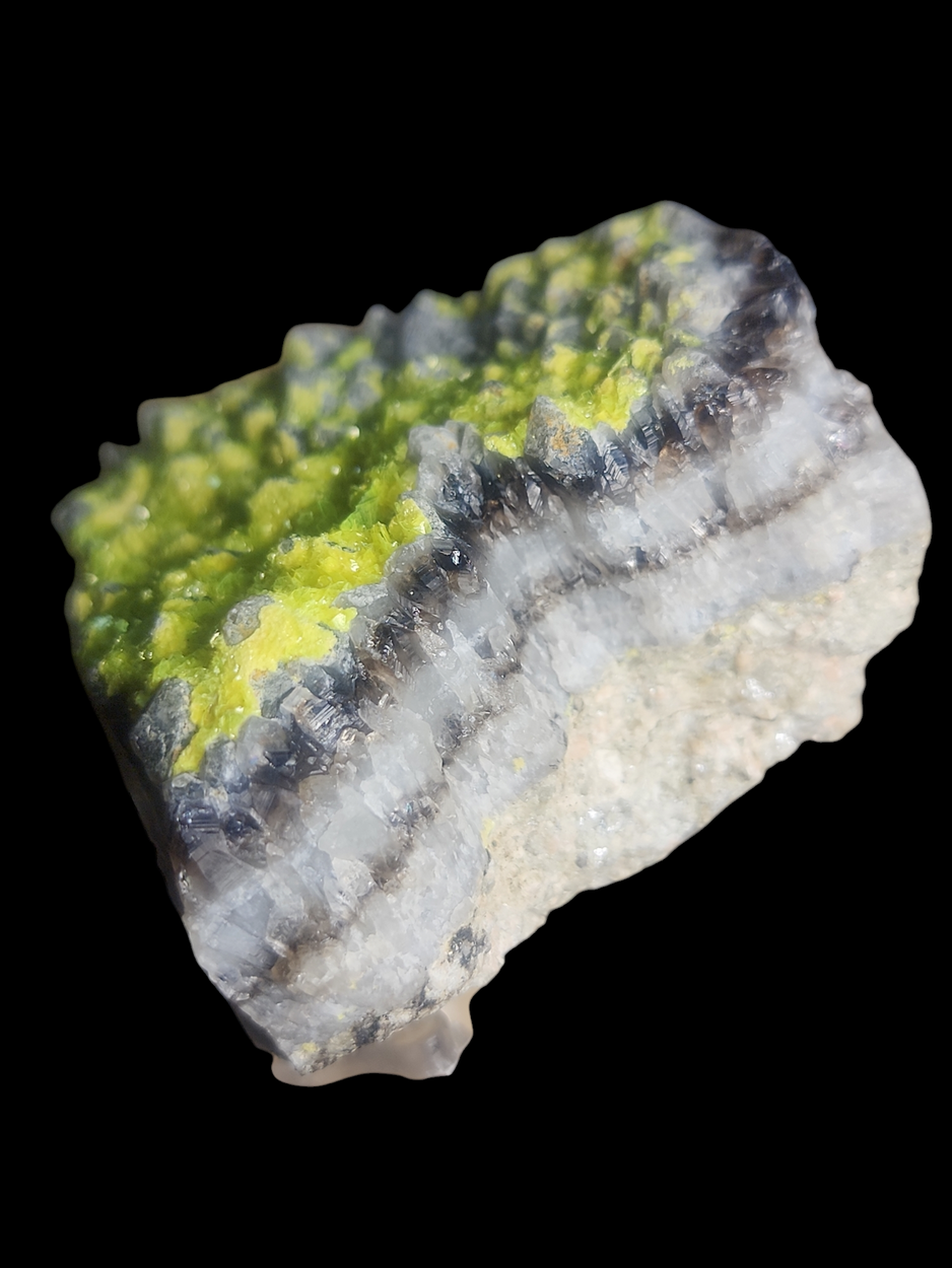 Autunite On Quartz