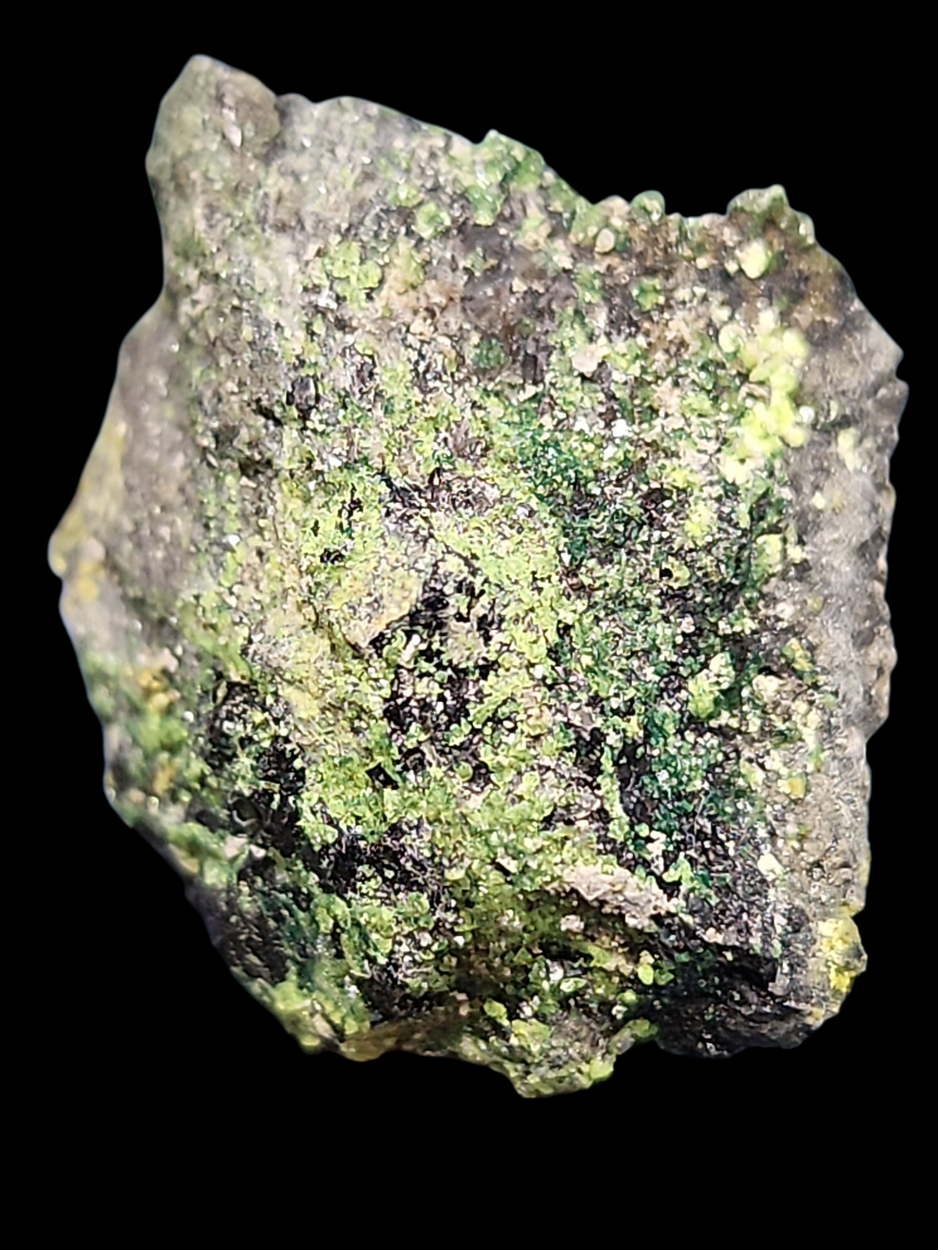 Andersonite With Uraninite & Pyrite