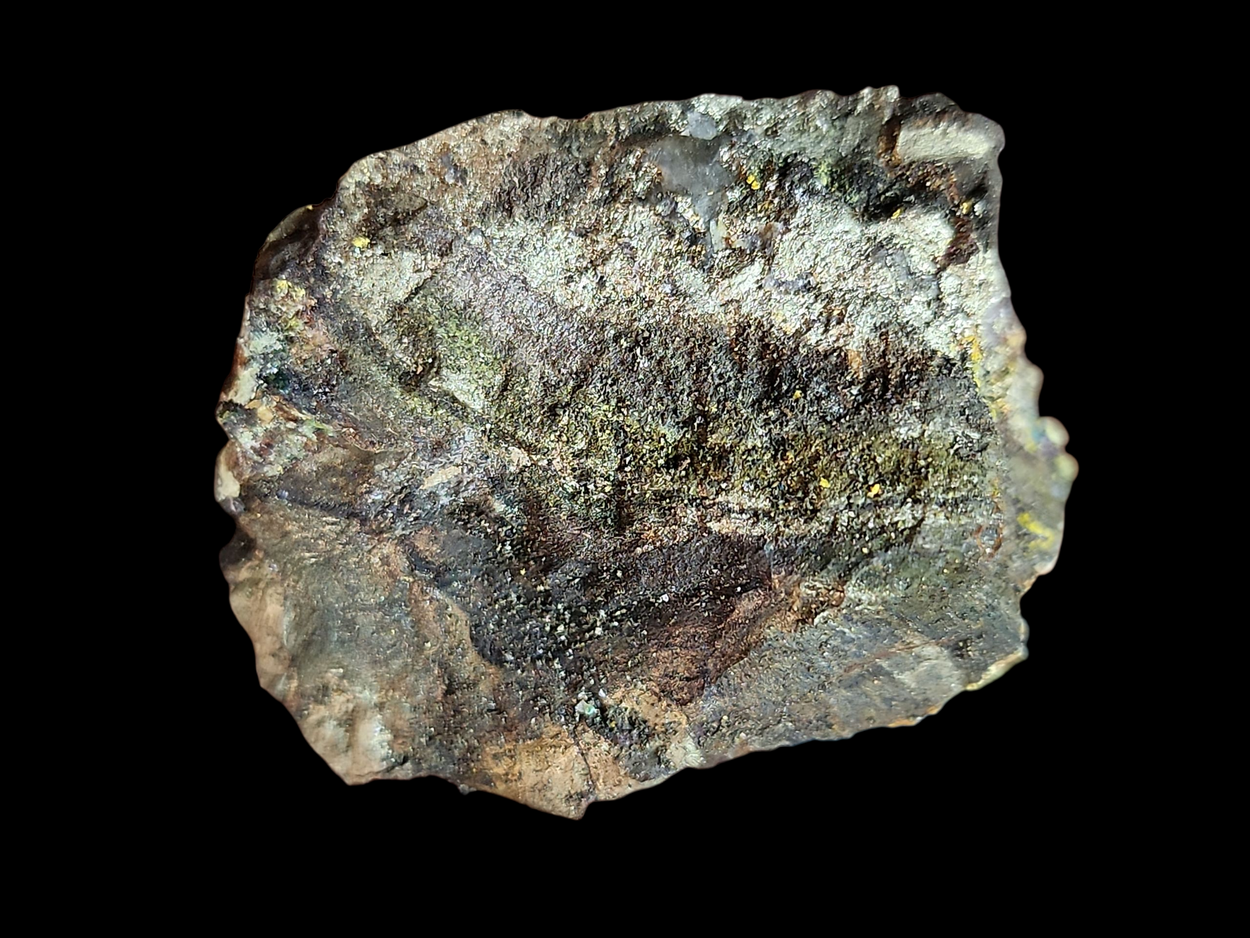 Zippeite With Andersonite On Uraninite & Pyrite