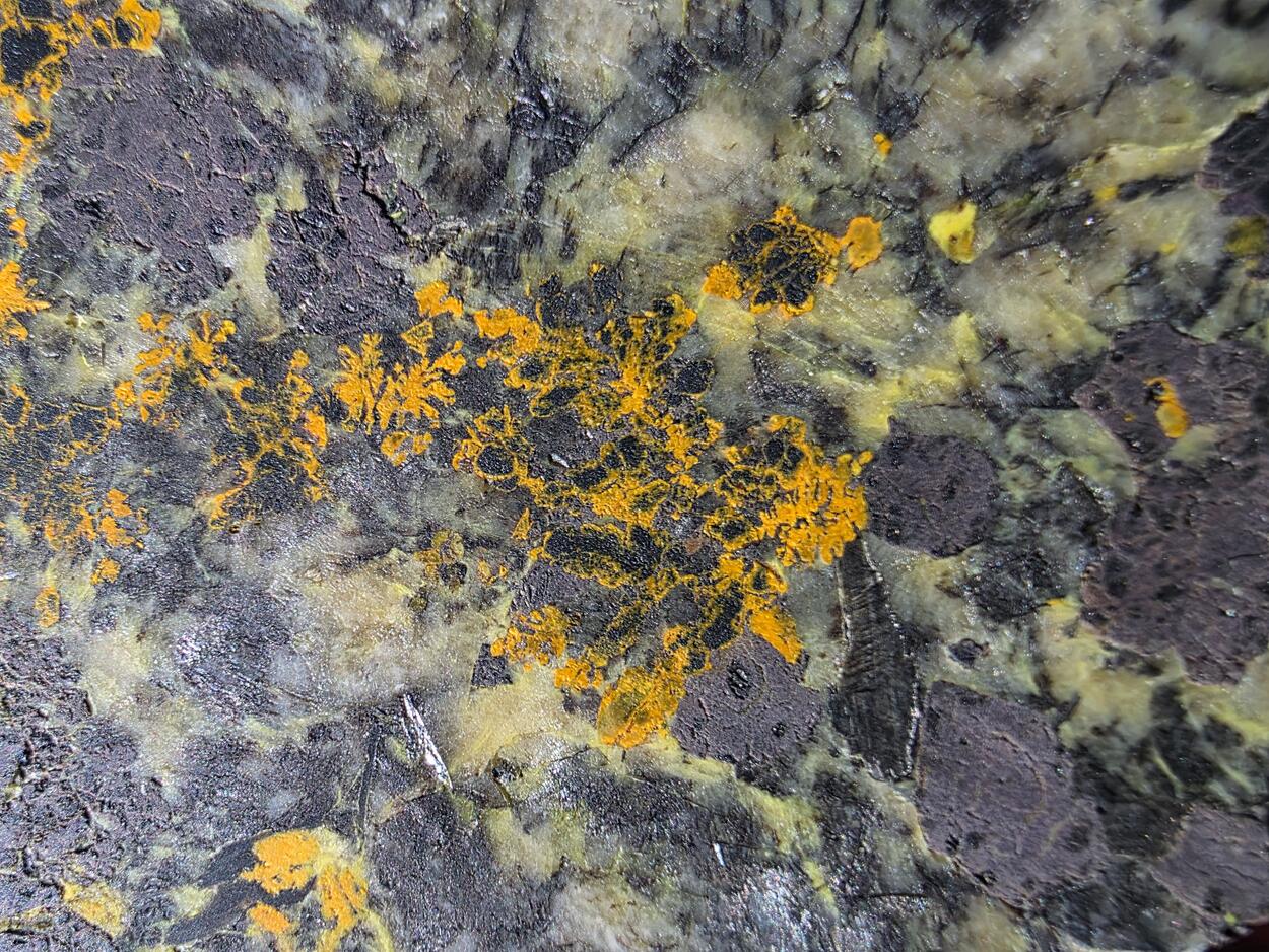 Gummite With Uraninite & Autunite