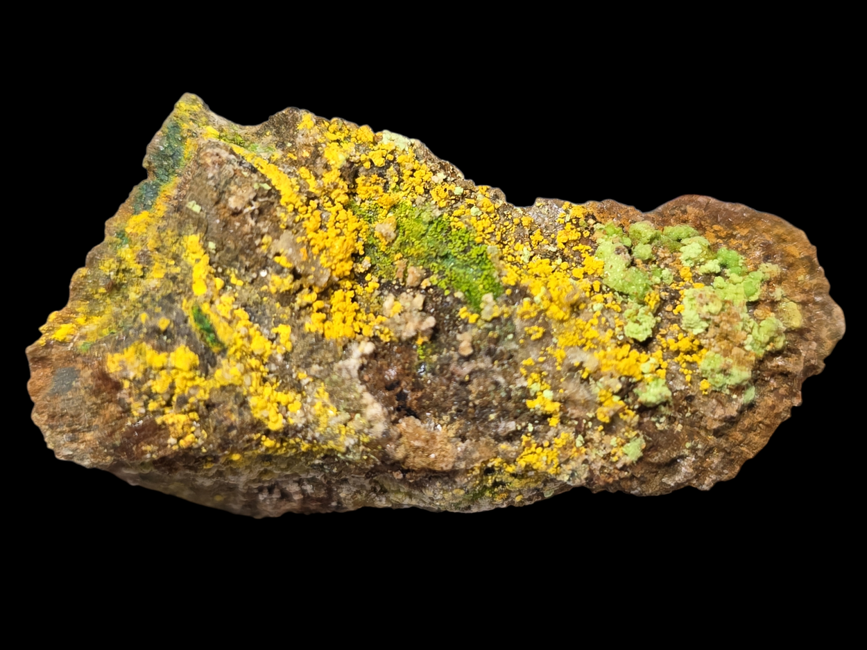 Natrozippeite With Natrochalcite & Johannite