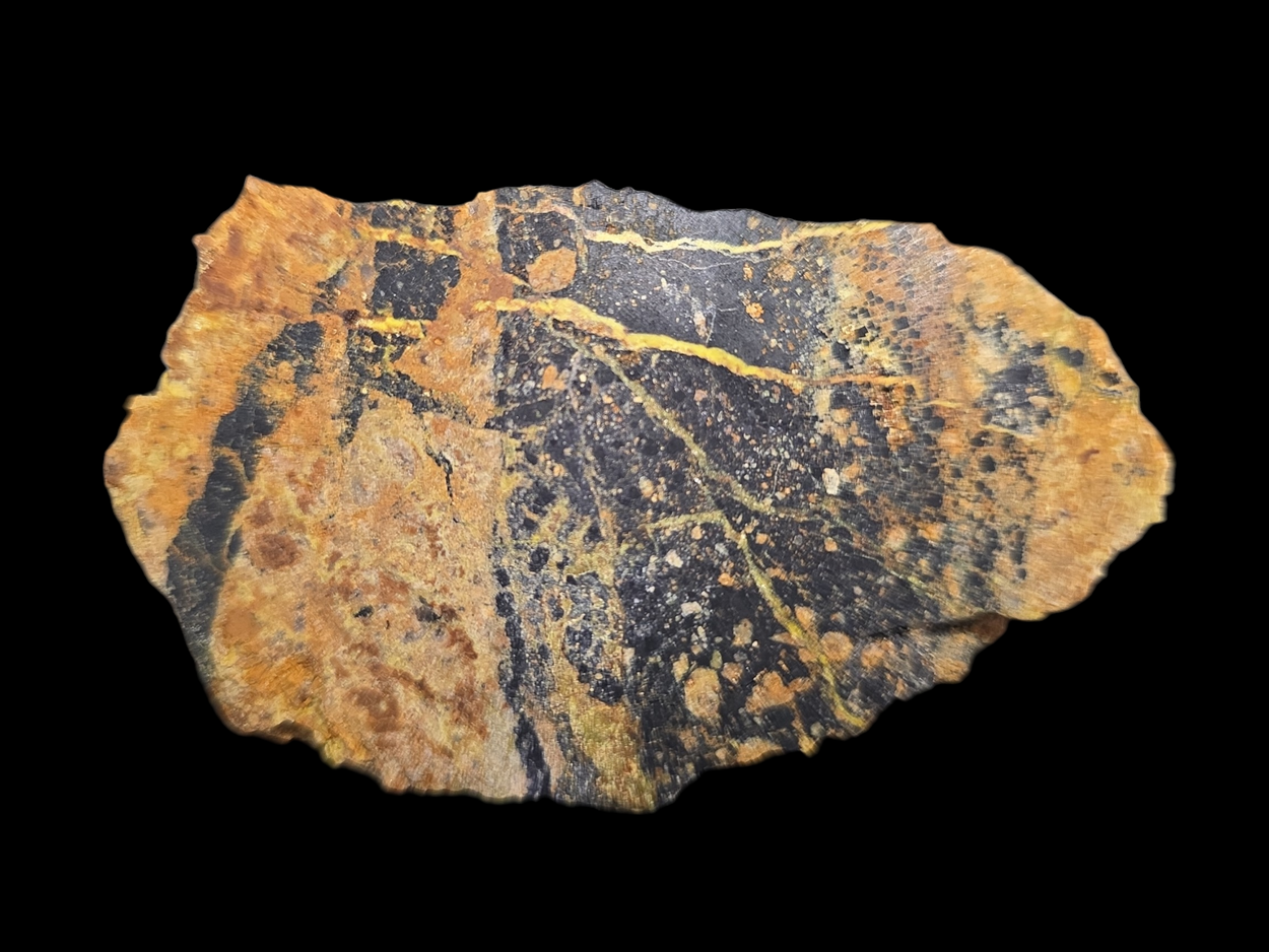 Uranophane With Gummite In Uraninite