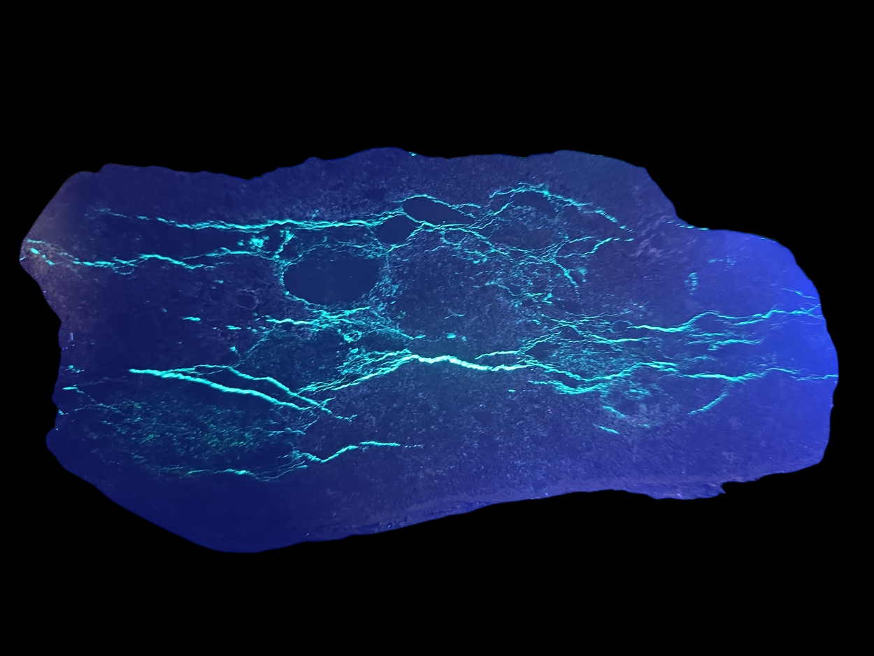 Andersonite With Uraninite & Pyrite In Sandstone