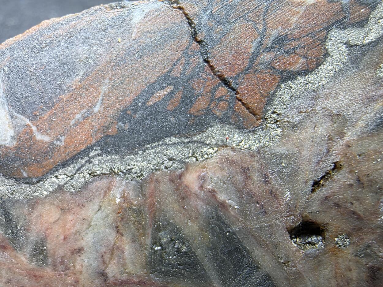 Uraninite With Pyrite Hematite & Quartz