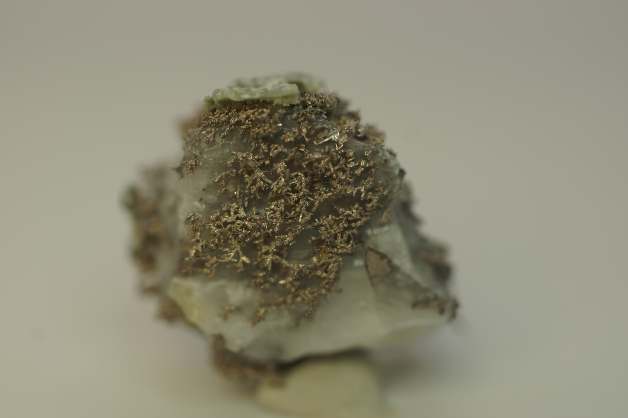 Silver Acanthite & Calcite