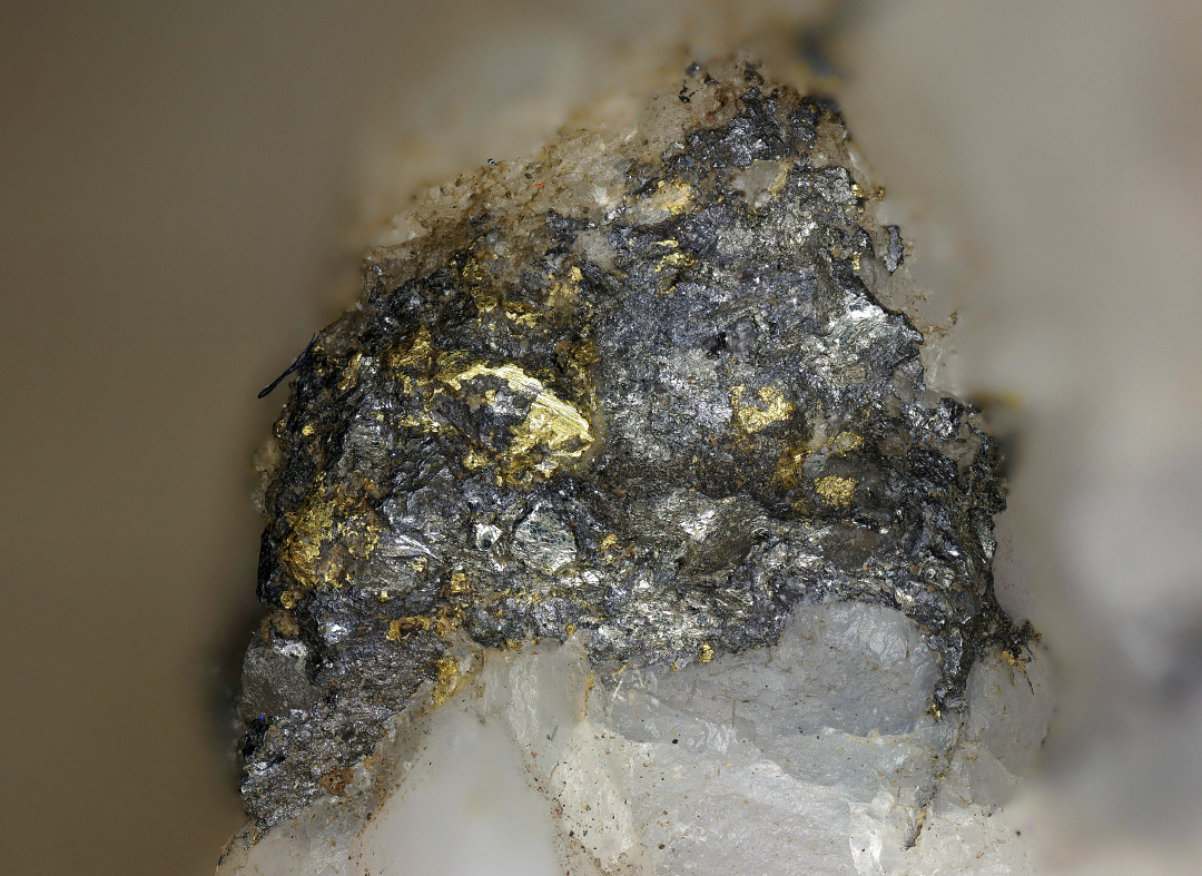 Native Gold & Tetradymite