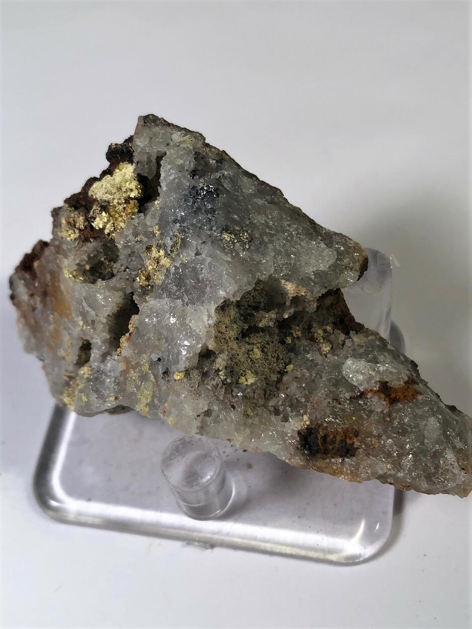 Ferrimolybdite Molybdenite & Quartz