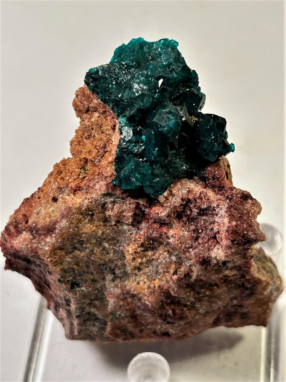 Dioptase With Malachite Goethite & Quartz