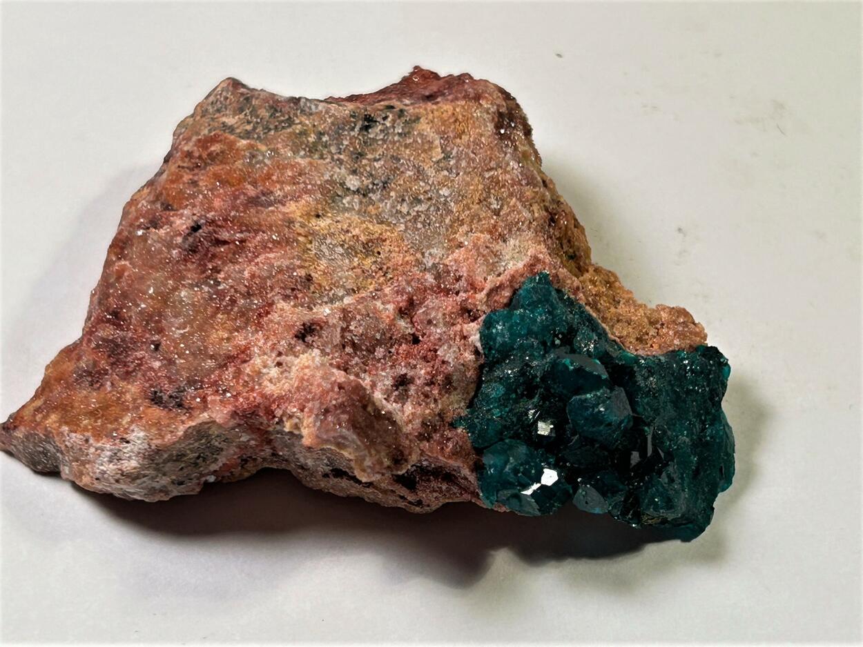 Dioptase With Malachite Goethite & Quartz