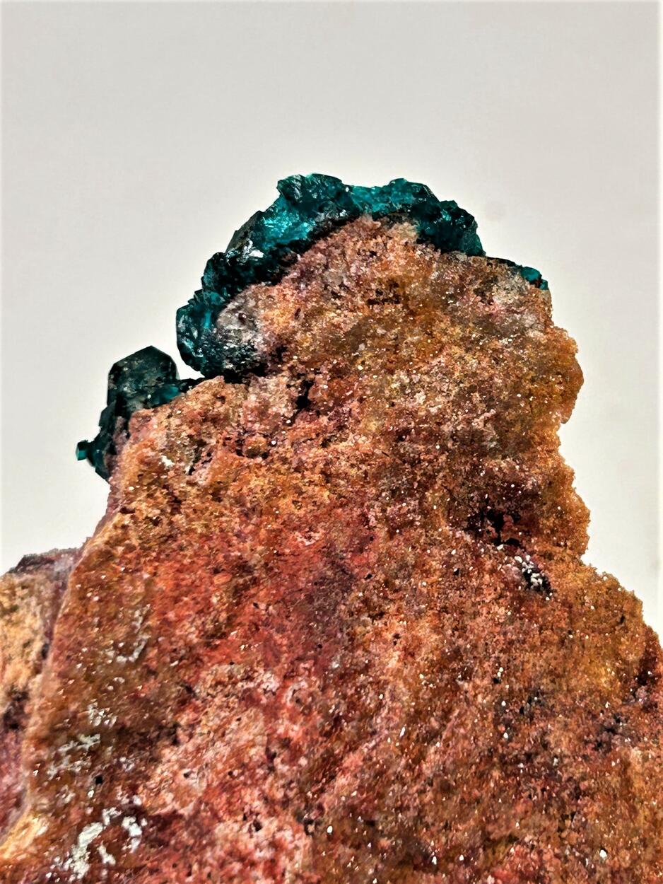 Dioptase With Malachite Goethite & Quartz