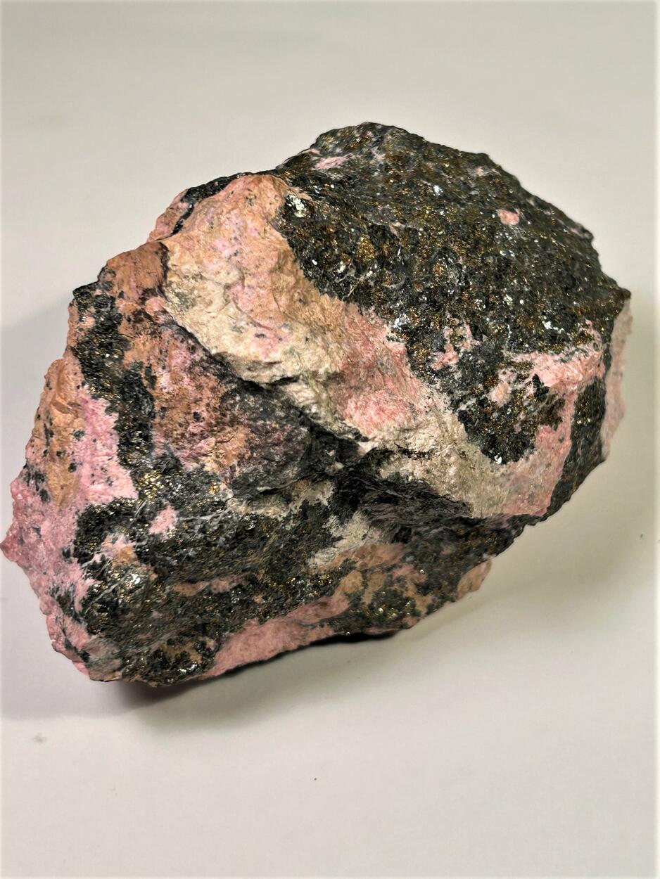 Chalcopyrite & Rhodonite