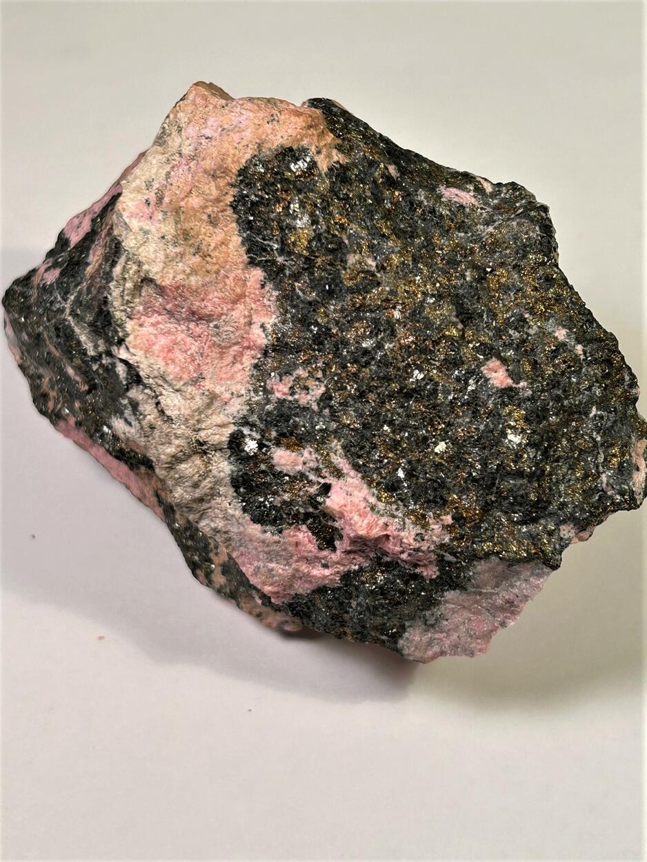 Chalcopyrite & Rhodonite
