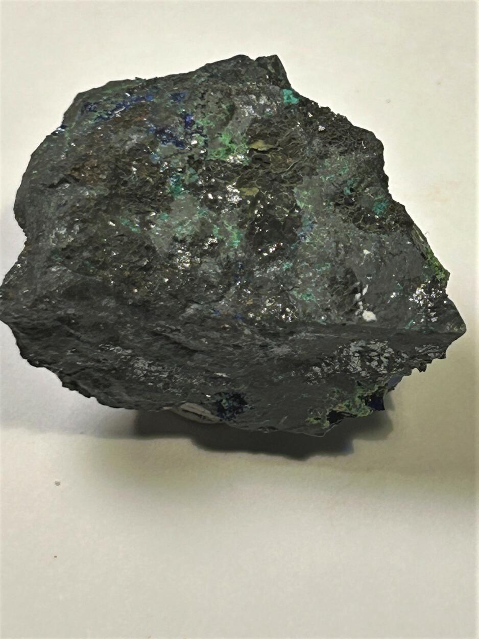 Azurite & Bayldonite On Cuprite