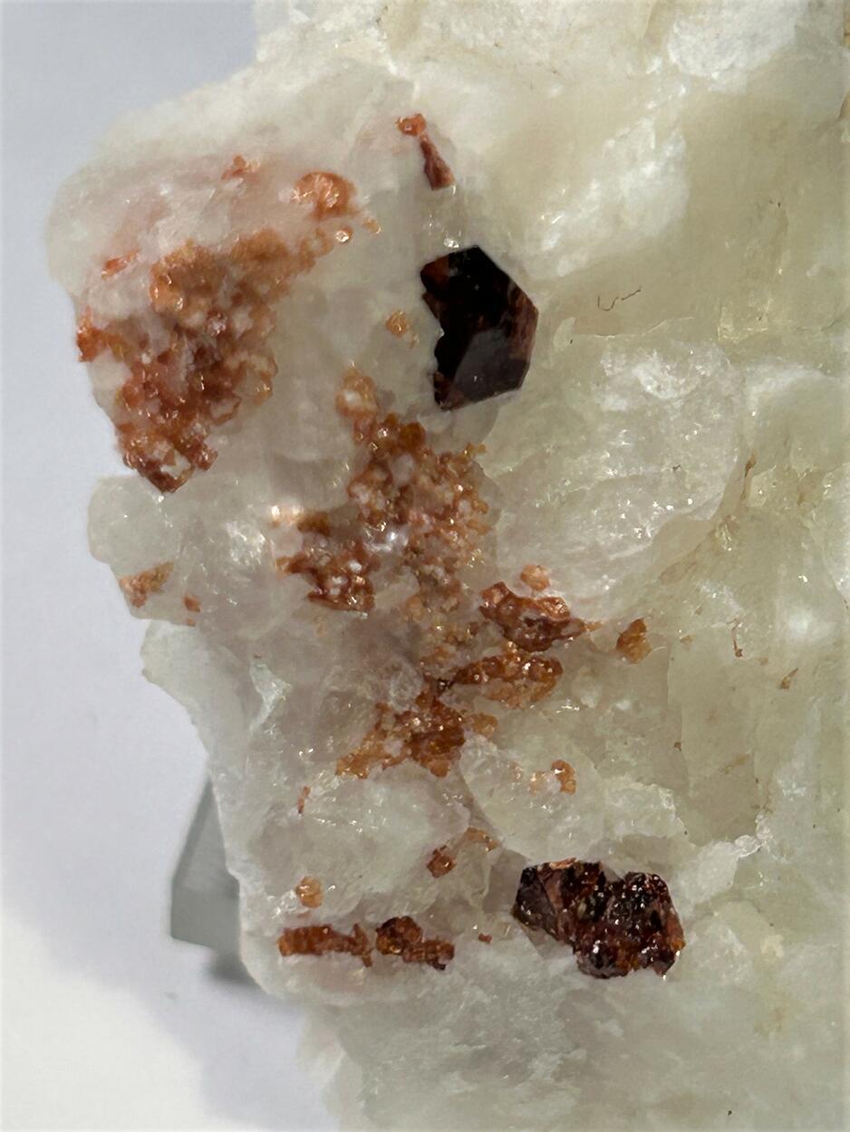 Spessartine On Calcite