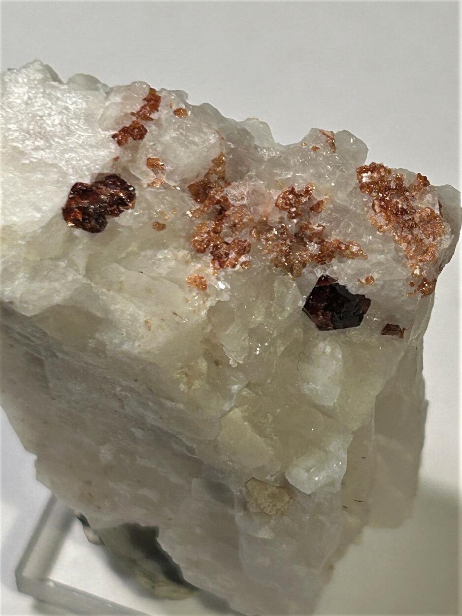 Spessartine On Calcite