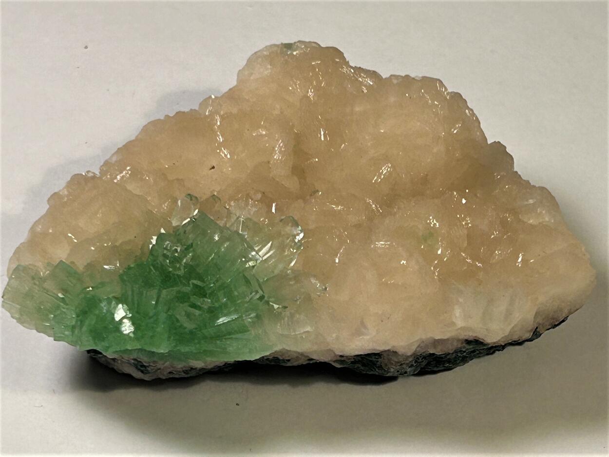 Apophyllite On Stilbite