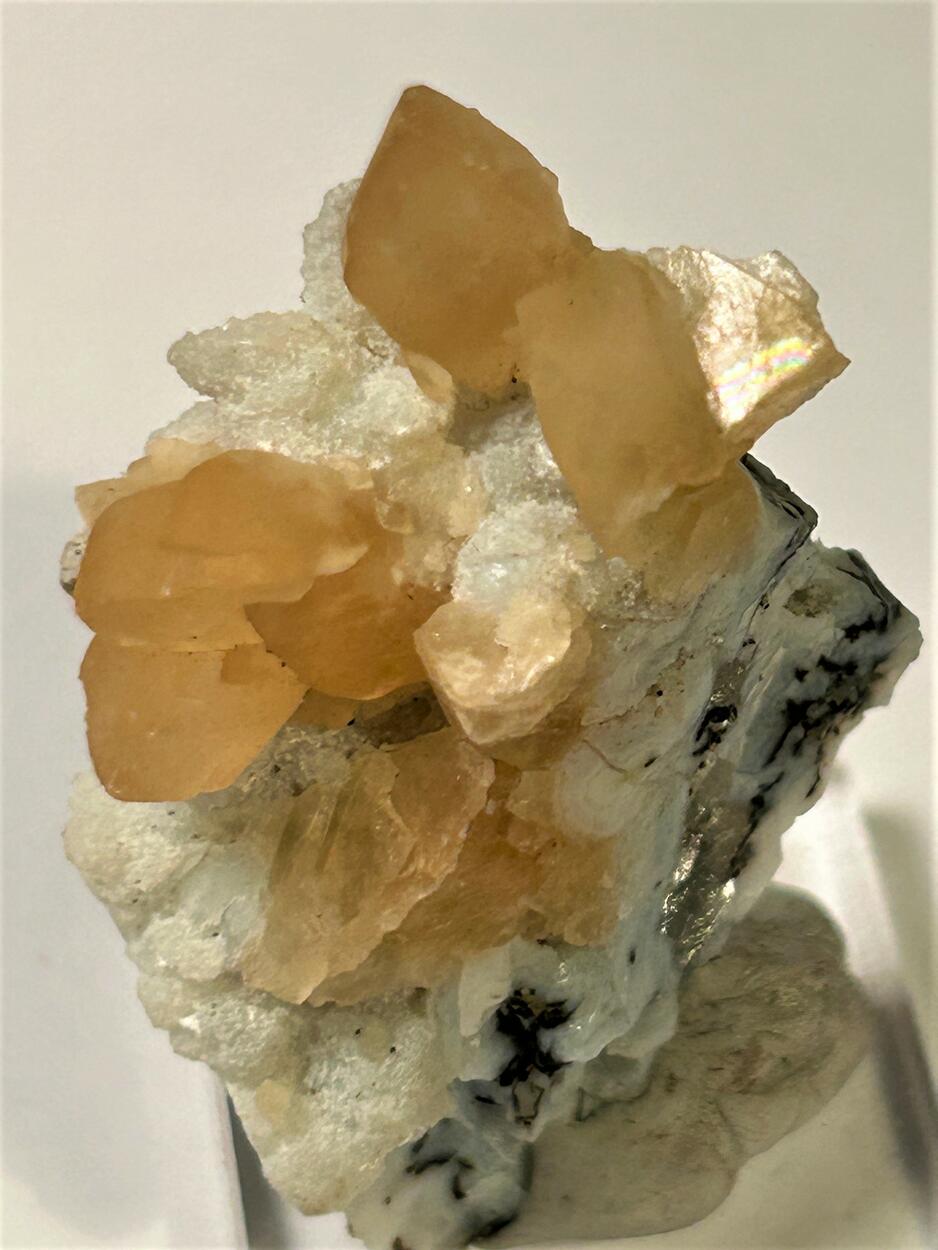 Calcite On Chalcedony