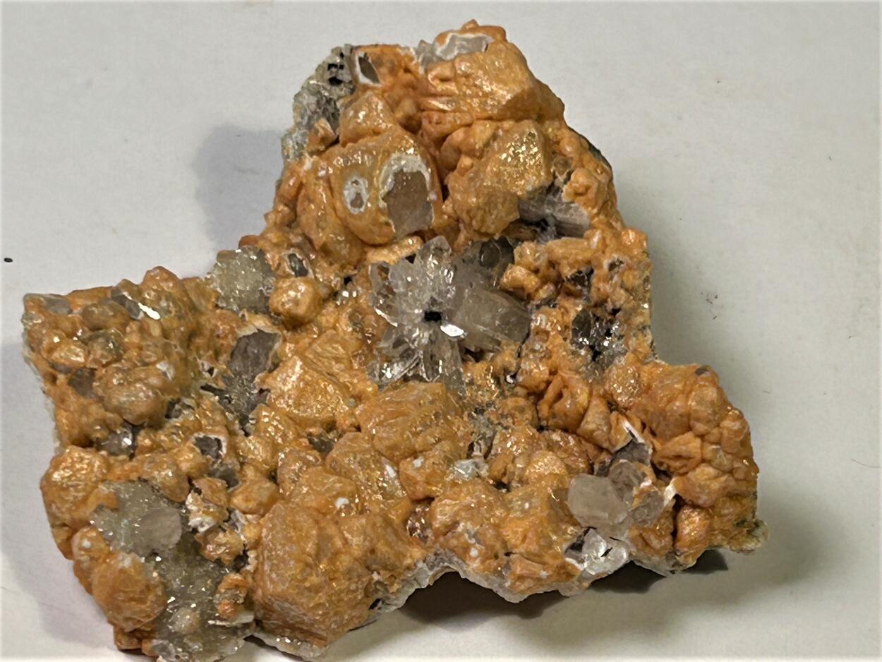 Siderite On Calcite With Quartz