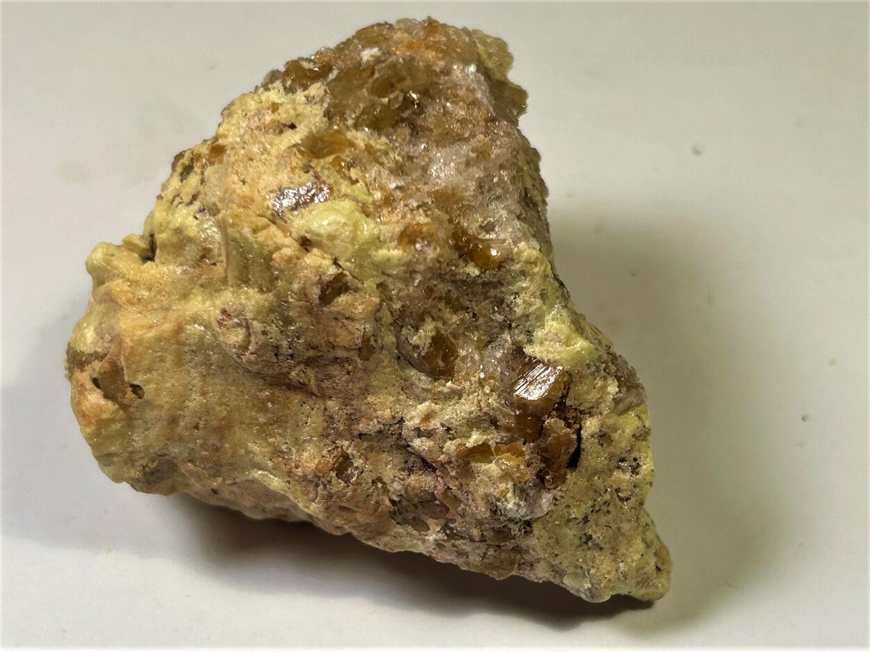 Anglesite & Sulphur In Gypsum