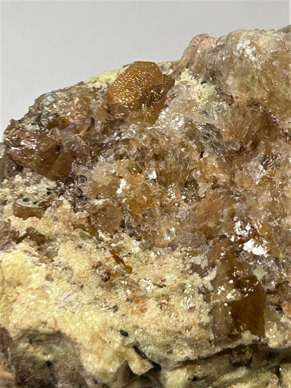 Anglesite & Sulphur In Gypsum