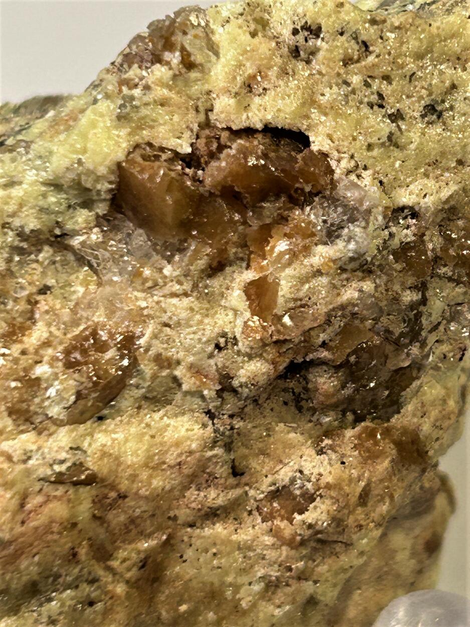 Anglesite & Sulphur In Gypsum