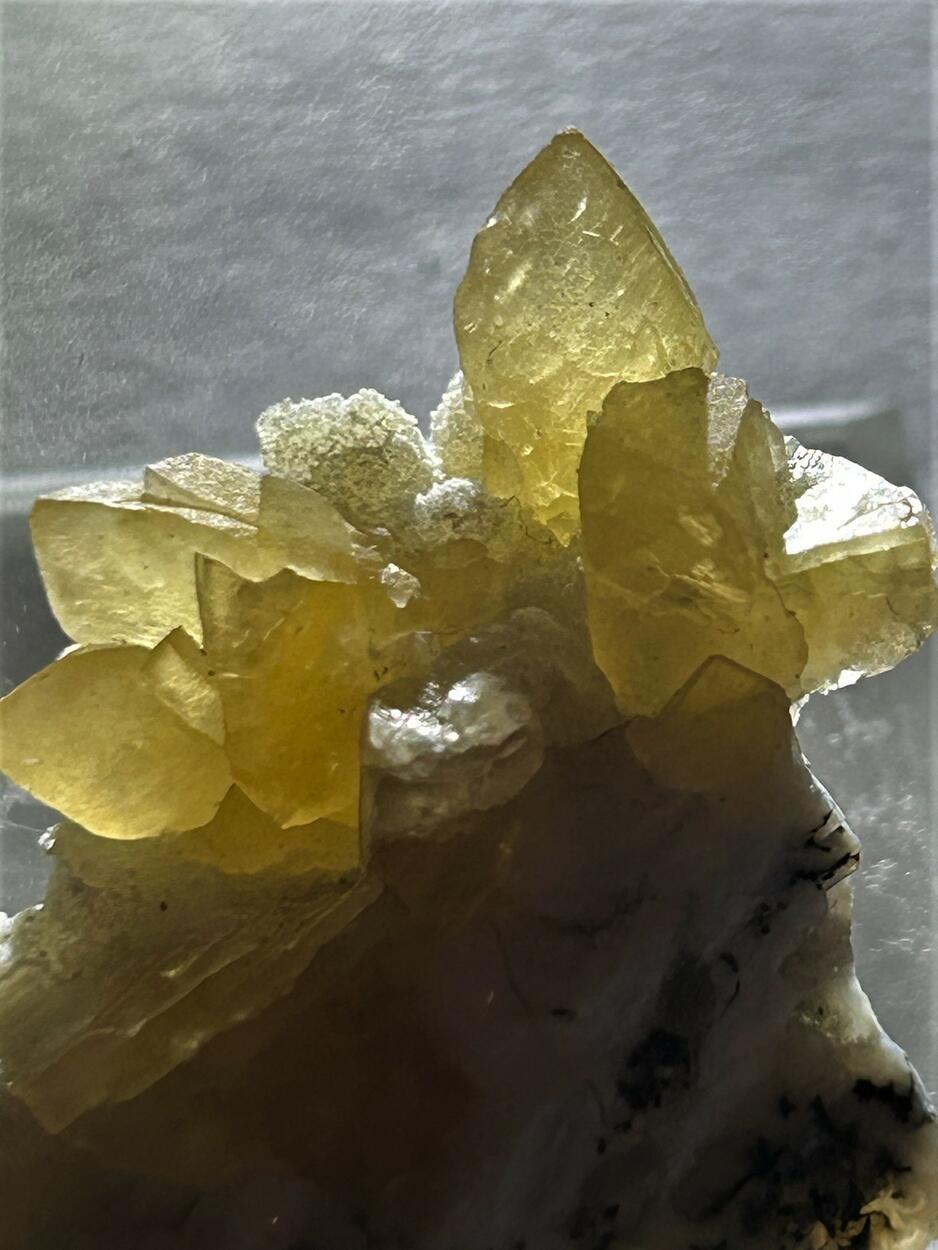 Calcite On Chalcedony