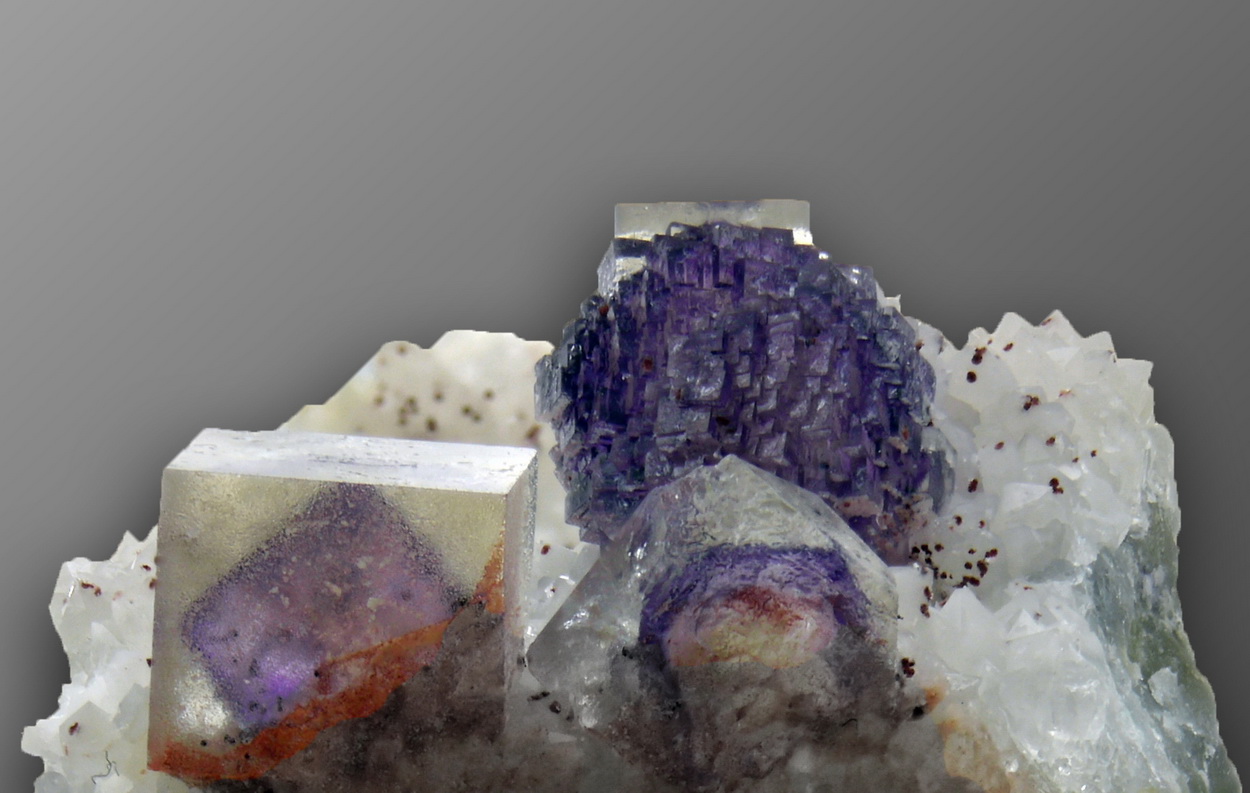 Fluorite On Quartz