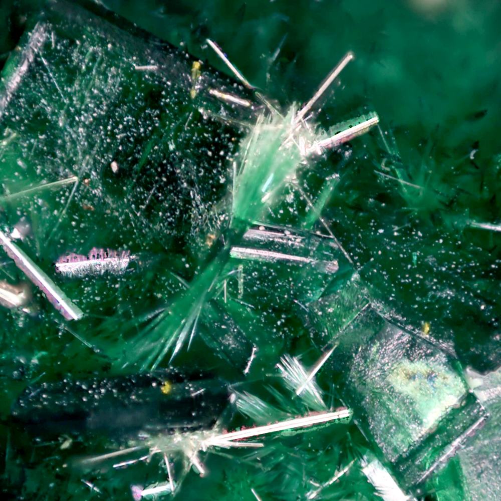 Cuprosklodowskite On Metatorbernite