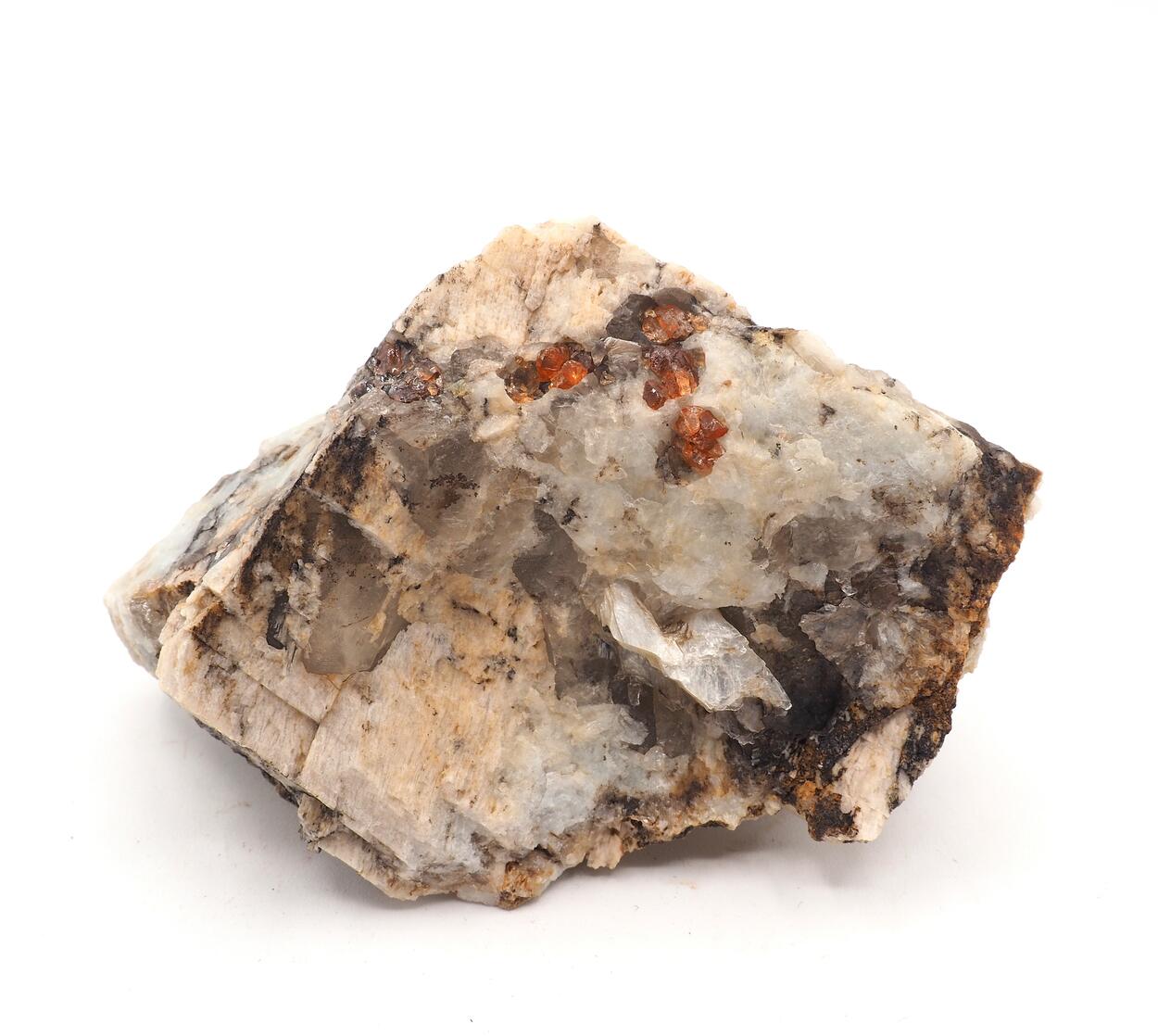 Quartz Spessartine Muscovite & Cleavelandite