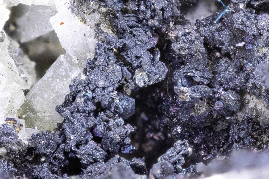 Sternbergite On Baryte & Quartz