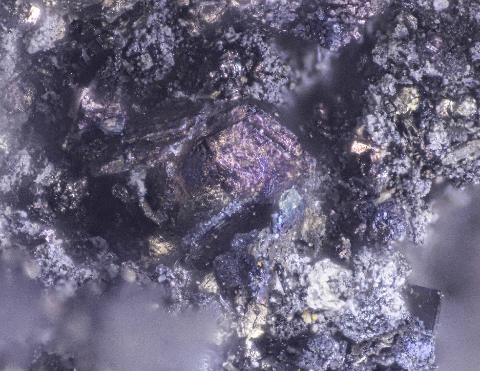 Sternbergite On Baryte & Quartz