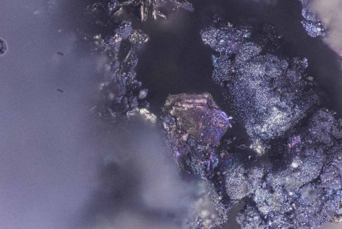 Sternbergite On Baryte & Quartz