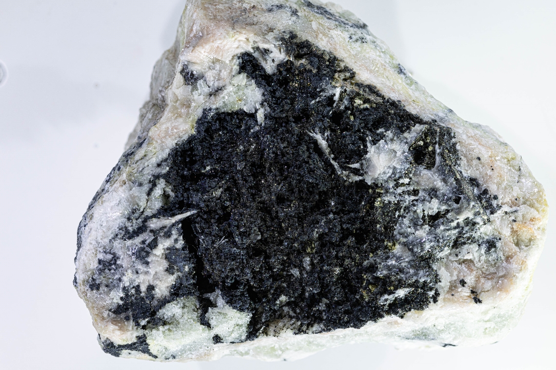 Sternbergite On Baryte & Quartz