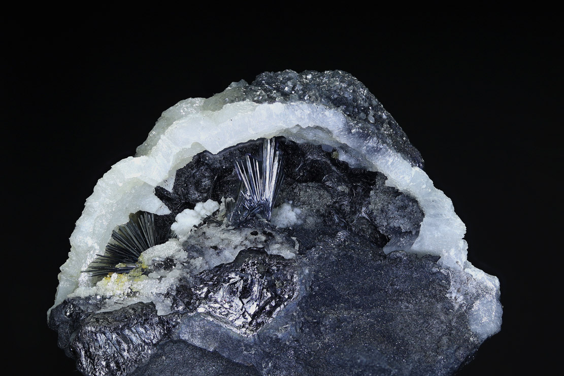 Stibnite & Calcite