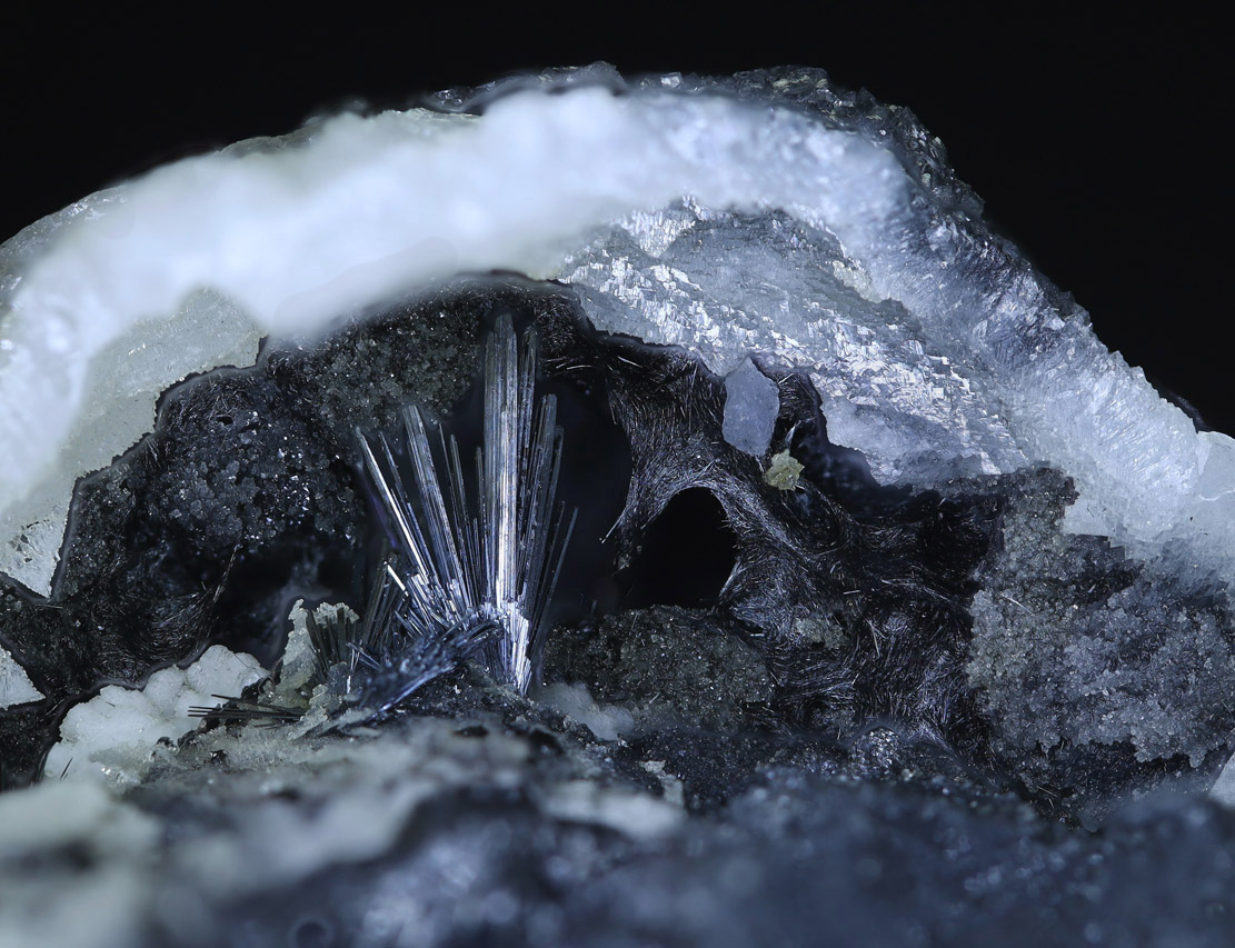 Stibnite & Calcite