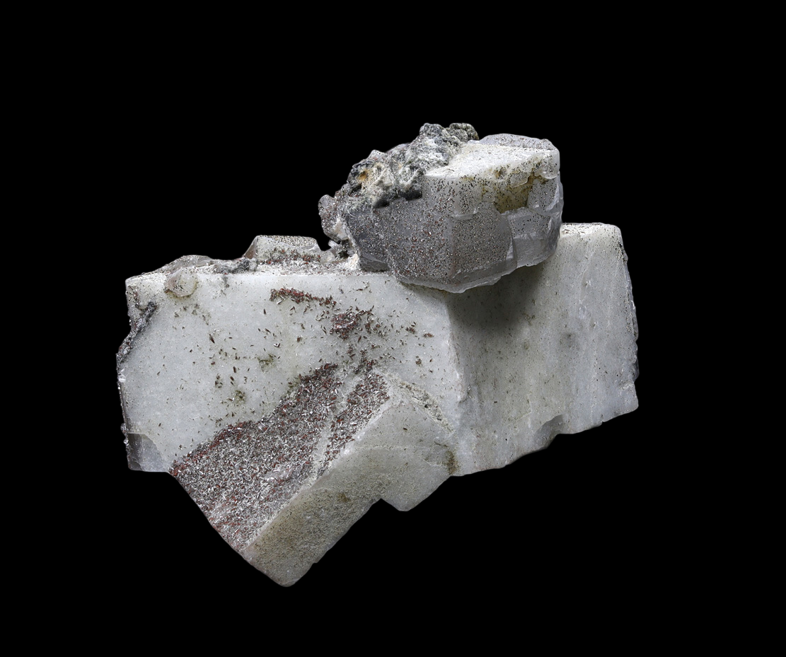 Fluorite & Harmotome & Pyrargyrite