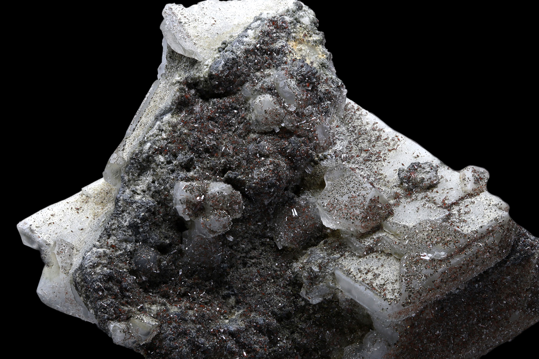 Fluorite & Harmotome & Pyrargyrite