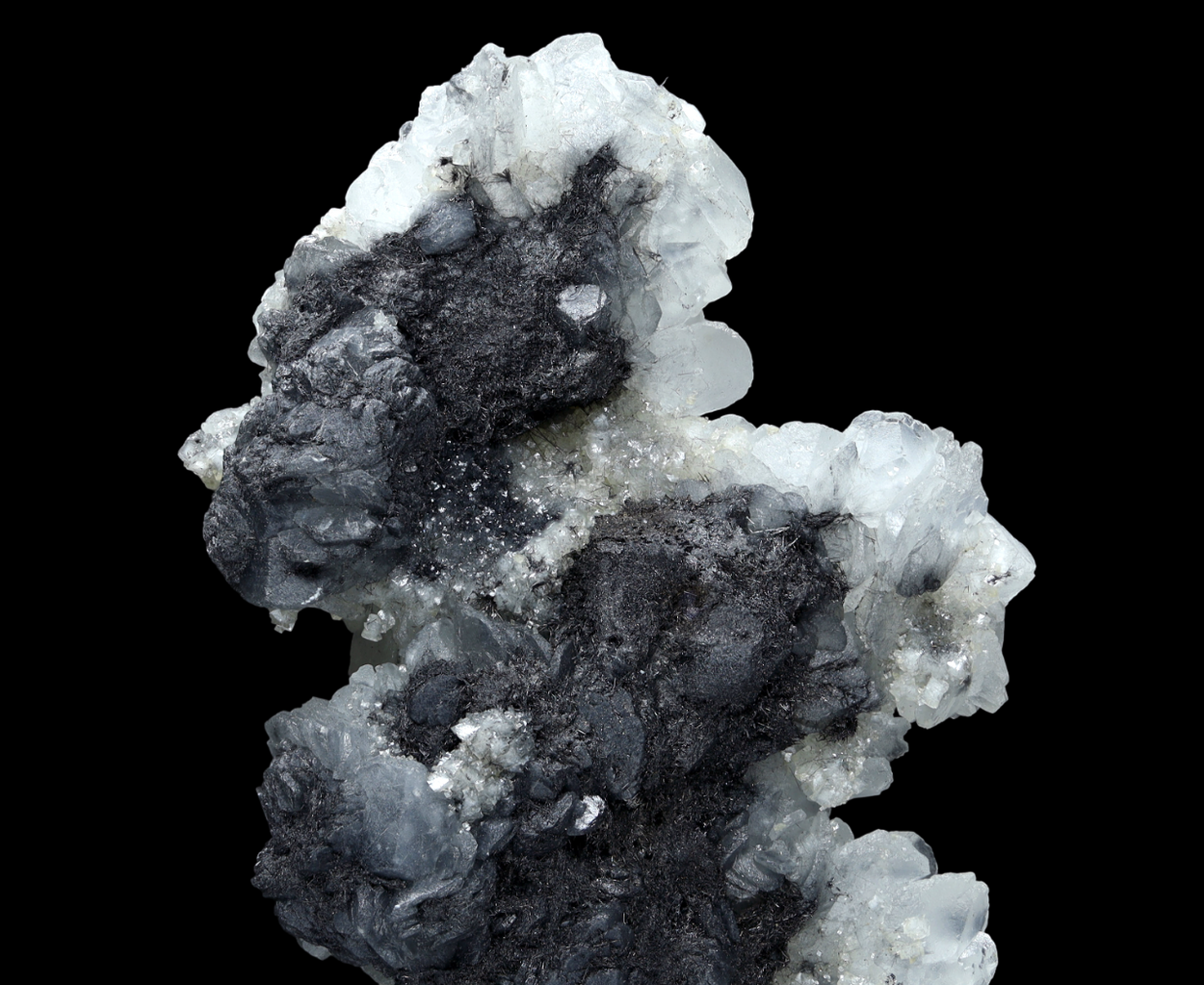 Calcite & Boulangerite
