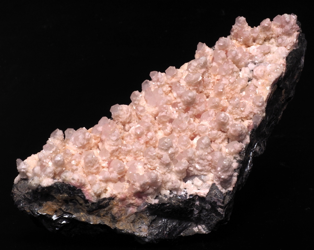 Rhodochrosite On Quartz
