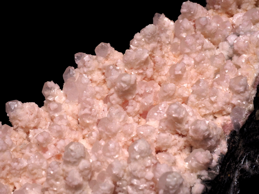 Rhodochrosite On Quartz