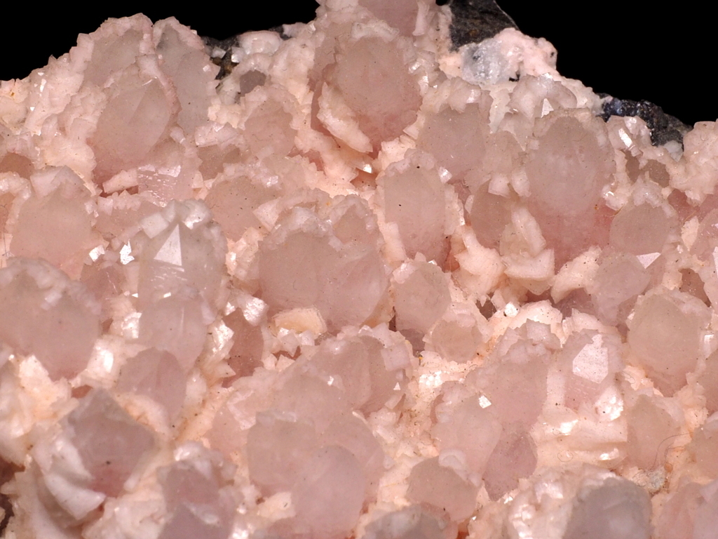 Rhodochrosite On Quartz