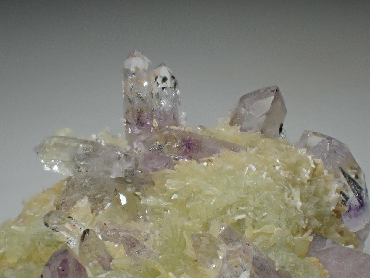 Prehnite & Amethyst