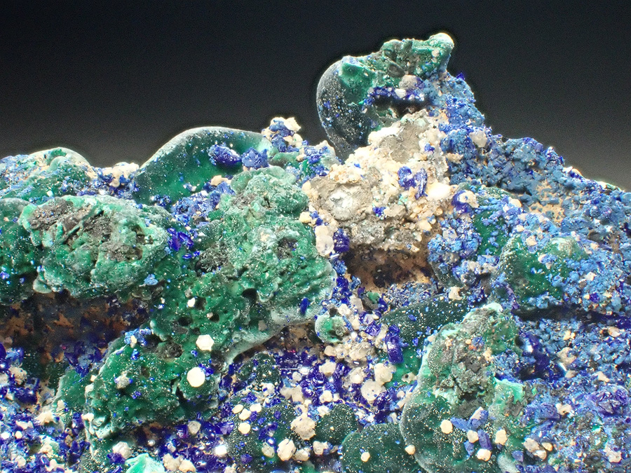 Azurite & Malachite & Cerussite